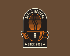 Retro Coffee Cafe logo design