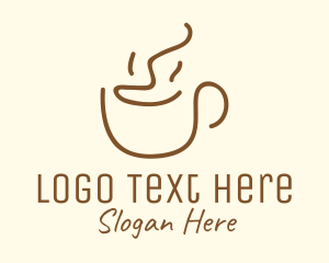 Simple Happy Coffee Mug logo
