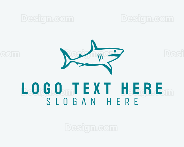 Shark Aquarium Wildlife Logo