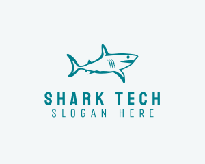 Shark Aquarium Wildlife  logo design