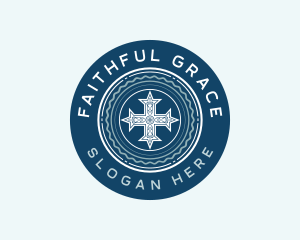 Christian Chapel Church Cross logo design