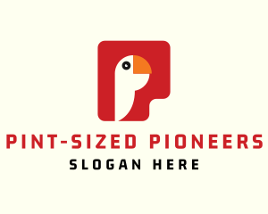 Parrot Letter P logo design