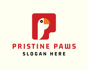 Parrot Letter P logo design