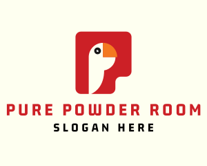 Parrot Letter P logo design