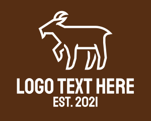 Simple Farm Goat logo