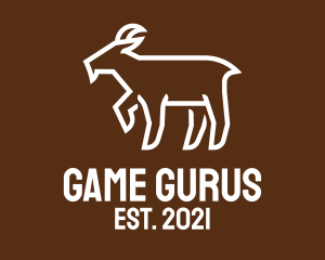 Simple Farm Goat logo