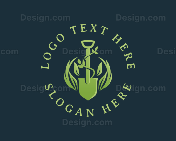 Garden Shovel Landscaping Logo