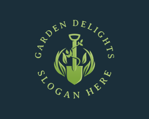 Garden Shovel Landscaping logo design