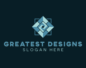 Floor Tiling Interior Design logo design