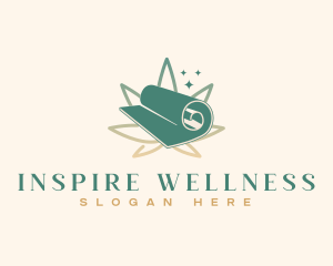 Yoga Mat Wellness logo design