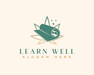 Yoga Mat Wellness logo design