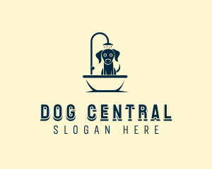 Shower Dog Grooming logo design