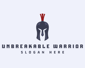 Spartan Helmet Warrior logo design