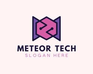 Computer Circuit Tech logo design