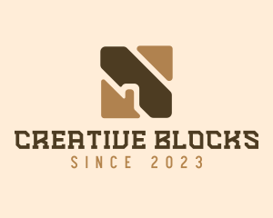 Brick Wood Wall Square logo design