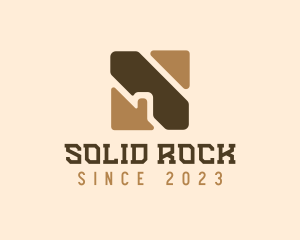 Brick Wood Wall Square logo design