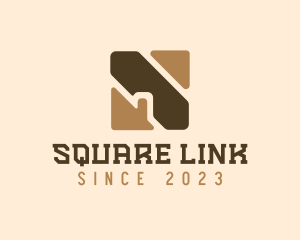 Brick Wood Wall Square logo design