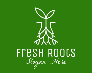 Plant Seedling Root logo design