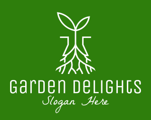 Plant Seedling Root logo design