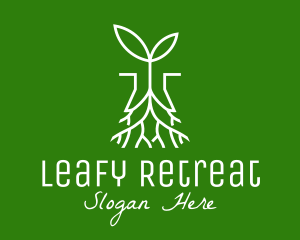 Plant Seedling Root logo design