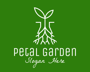 Plant Seedling Root logo design