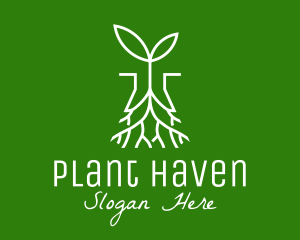 Plant Seedling Root logo design