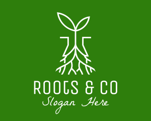 Plant Seedling Root logo design