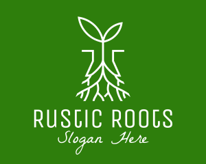 Plant Seedling Root logo design