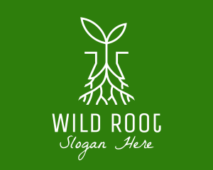 Plant Seedling Root logo design