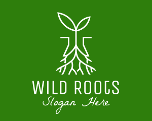 Plant Seedling Root logo design