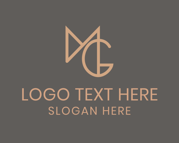 Letter Mg logo example 3