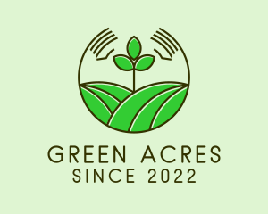 Organic Field Farming logo design