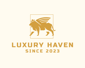 Royal Luxury Lion logo design