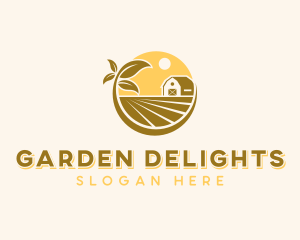 Farmhouse Landscaping Garden logo design