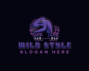 Wild Raptor Dinosaur logo design