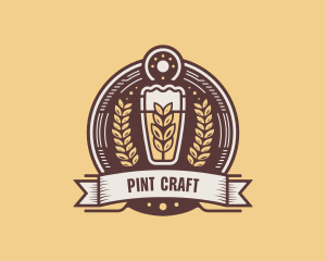 Liquor Beer Pub logo design