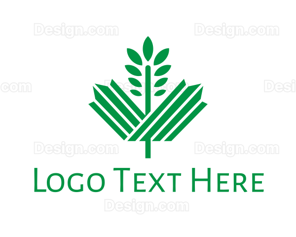 Green Maple Leaf Logo
