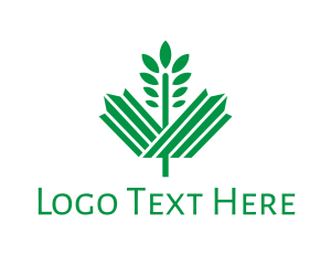 Green Maple Leaf logo