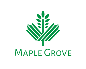 Green Maple Leaf logo design