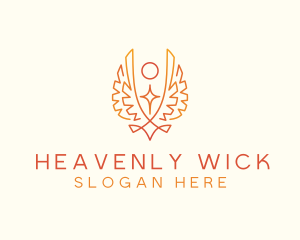 Wings Angel Healing logo design