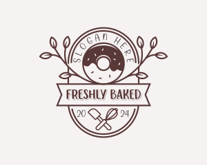 Donut Dessert Baking logo design