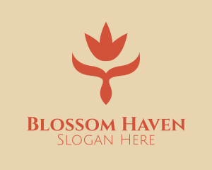 Minimalist Flower Deco logo design