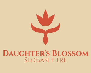 Minimalist Flower Deco logo design