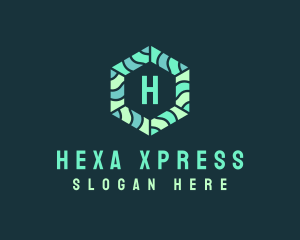 Hexagonal Tech Software logo design