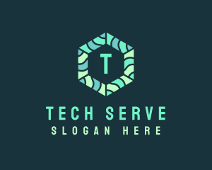 Hexagonal Tech Software logo design