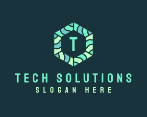 Hexagonal Tech Software logo design