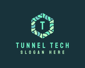 Hexagonal Tech Software logo design