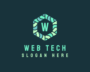 Hexagonal Tech Software logo design