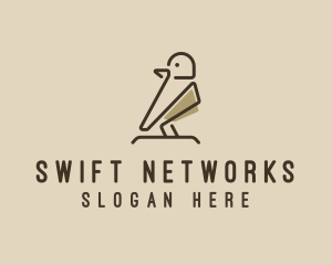 Forest Bird Sparrow logo
