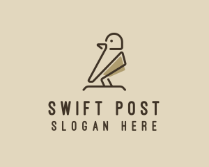 Forest Bird Sparrow logo design